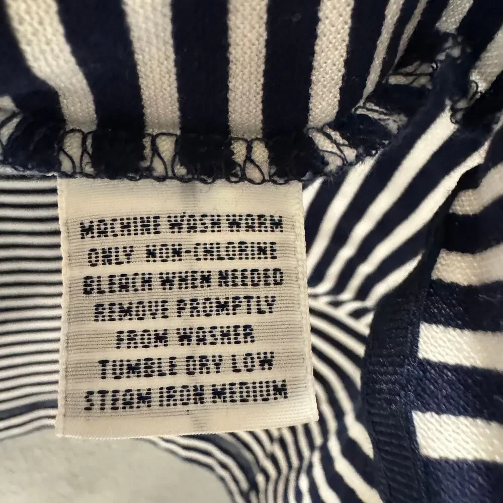 Ralph Lauren Polo Golf Shirt Mens XXL Blue Stripe White‎ Pony Preppy Coastal VTG